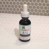 B12 Liquid Drops Raspberry Flavour - 1 Oz. Bottle
