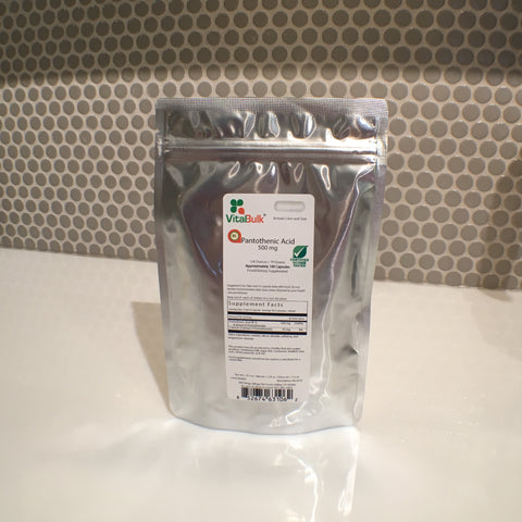 Pantothenic Acid 500mg - 100 Capsule Bag